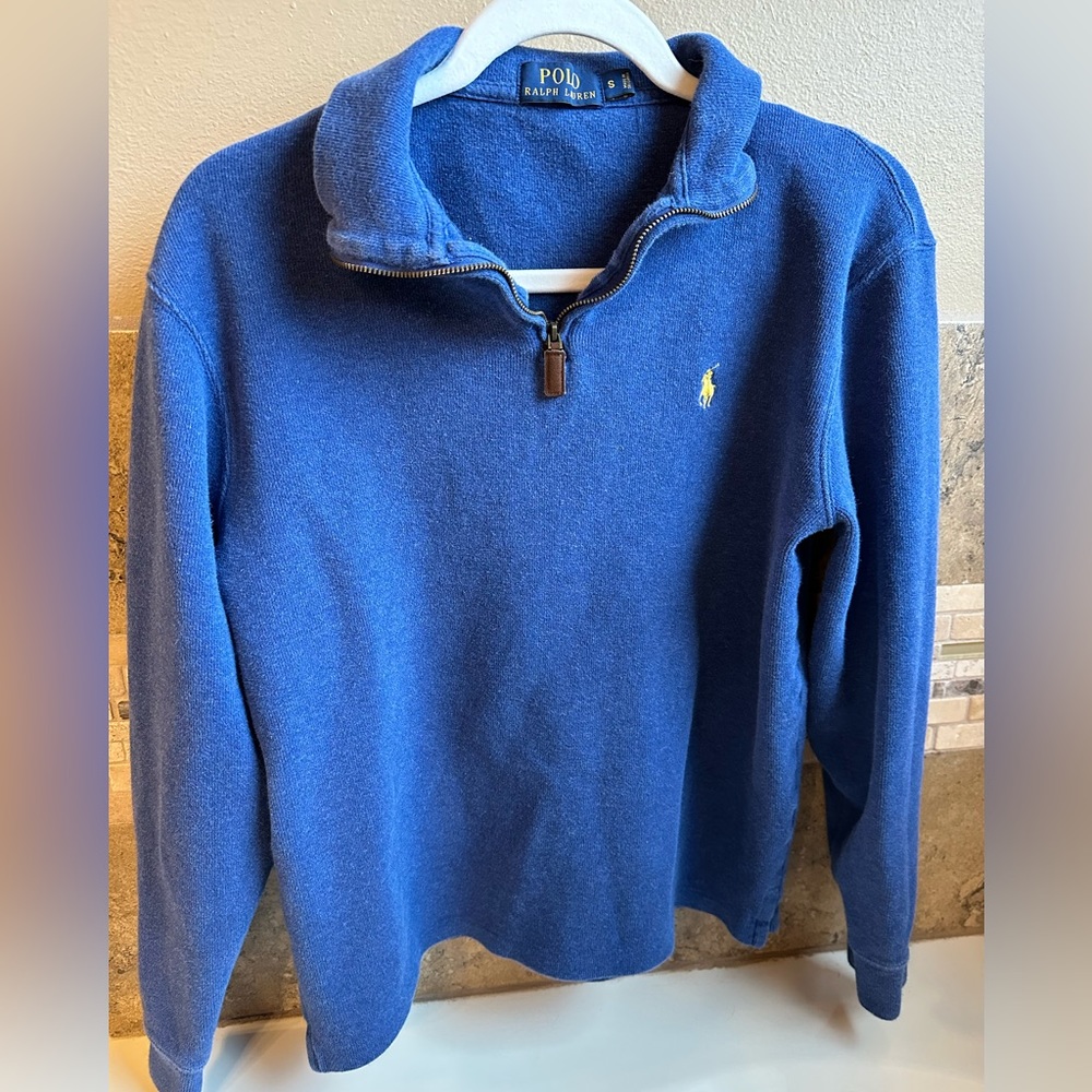 Blue Polo Pullover